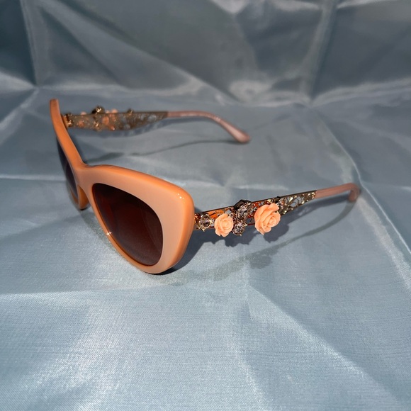 Dolce & Gabbana Peach Cat-Eye Sunglasses - Picture 2 of 6
